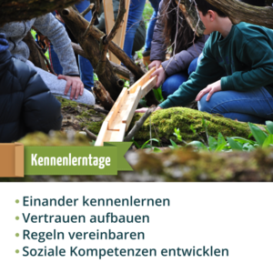 Projektwoche - Kennenlerntage Einander kennenlernen, Vertrauen aufbauen, Regeln vereinbaren, soziale Kompetenzen entwickeln